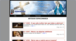 Desktop Screenshot of espacomaria.com.br