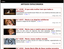 Tablet Screenshot of espacomaria.com.br